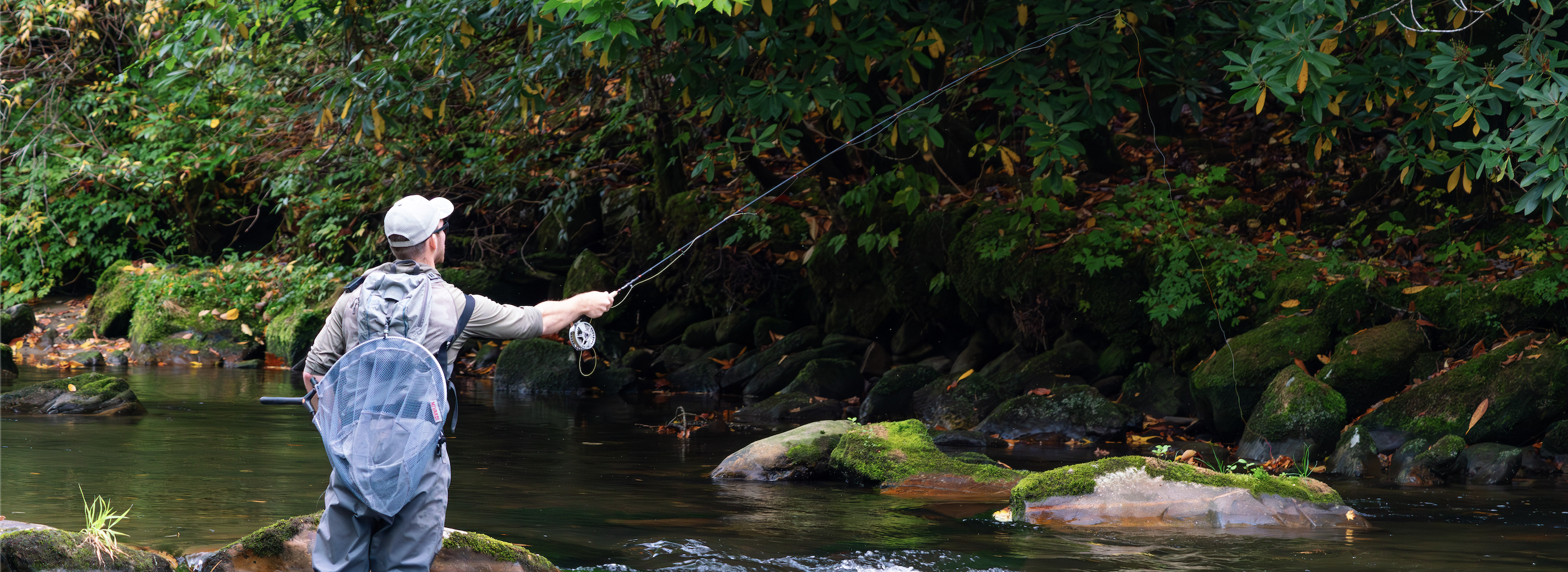 Angler Mike Komara fishing a competition