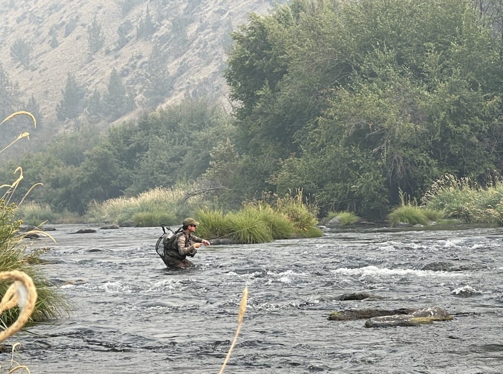 Nick Rzyska-Filipek fishing a western river