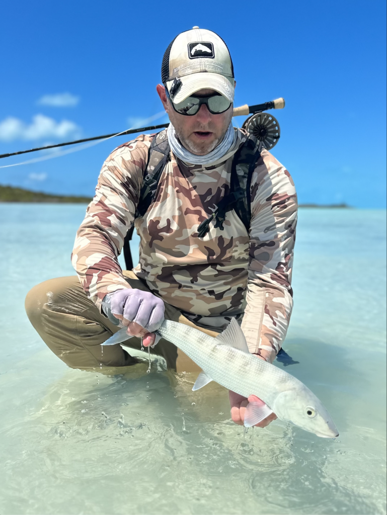 Chris Ghallagher with a bonefish
